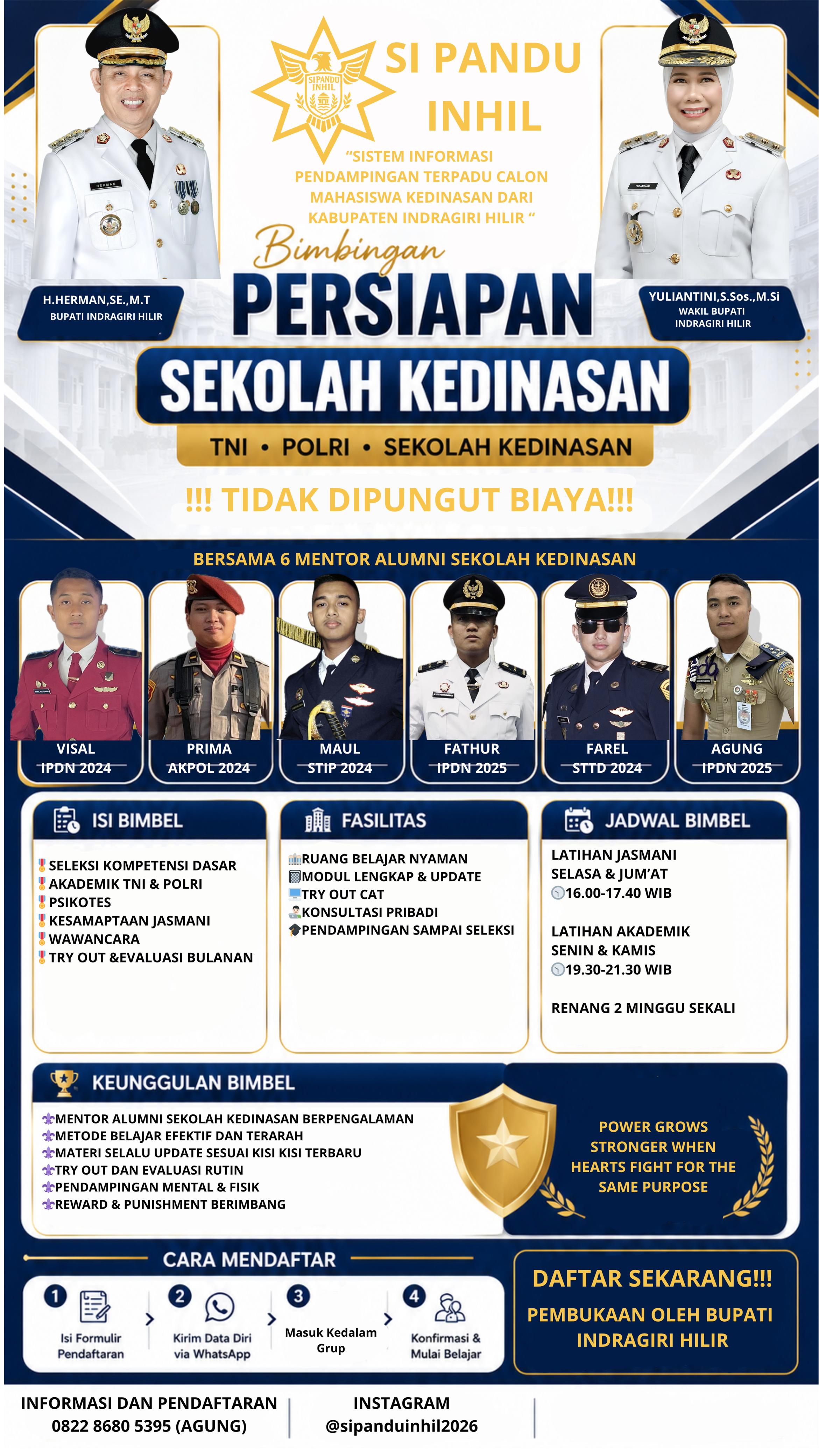Poster SI PANDU INHIL - Bimbingan Sekolah Kedinasan